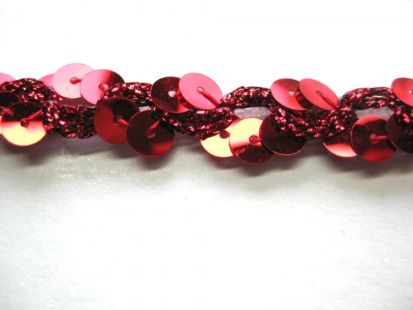 Paillettenband rot